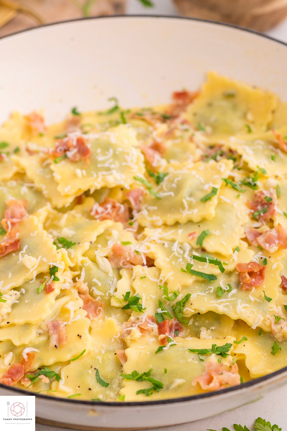 Ravioli Carbonara