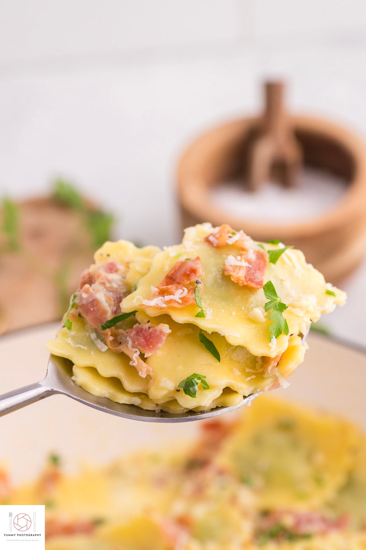 Ravioli Carbonara