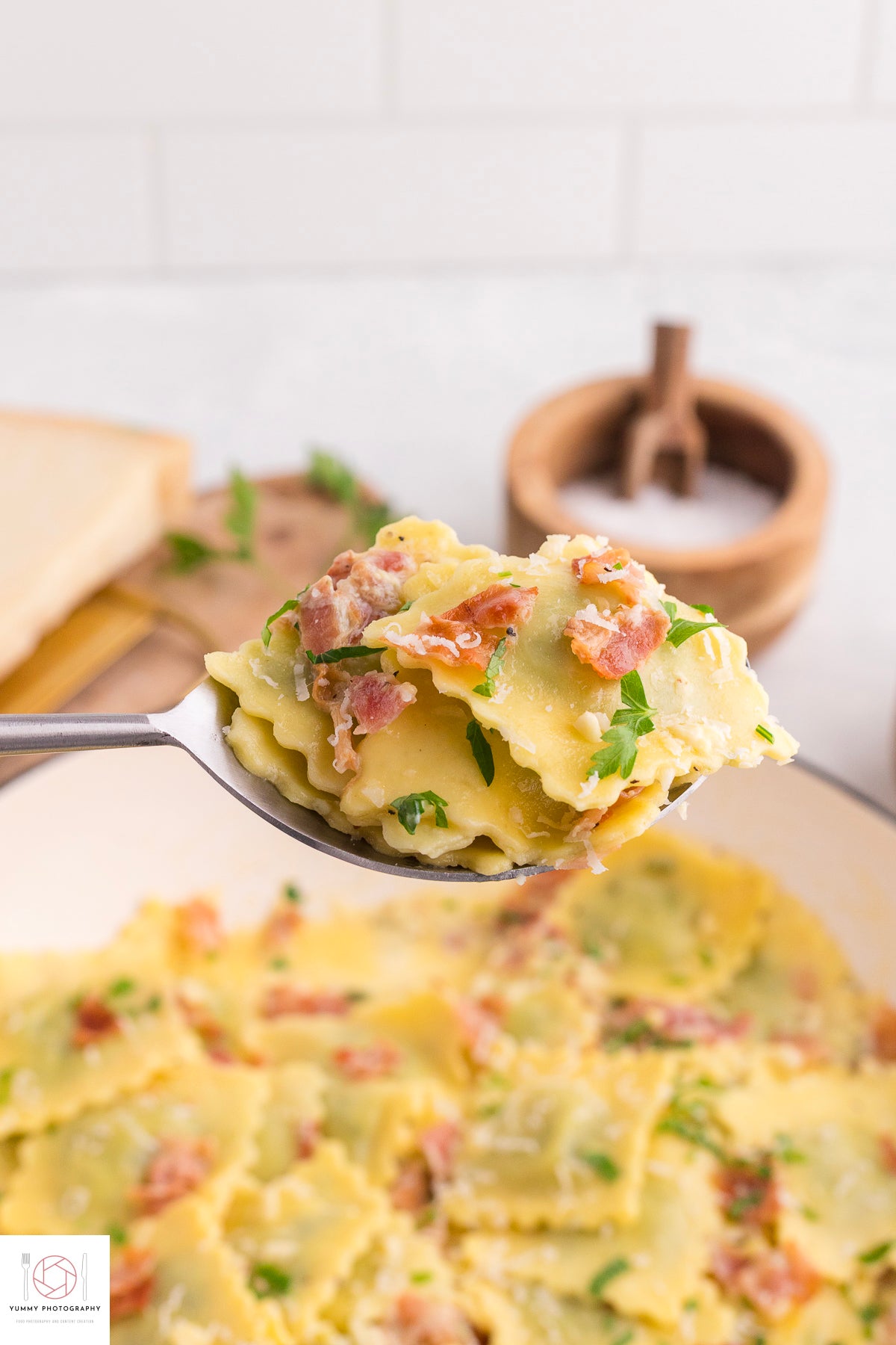 Ravioli Carbonara