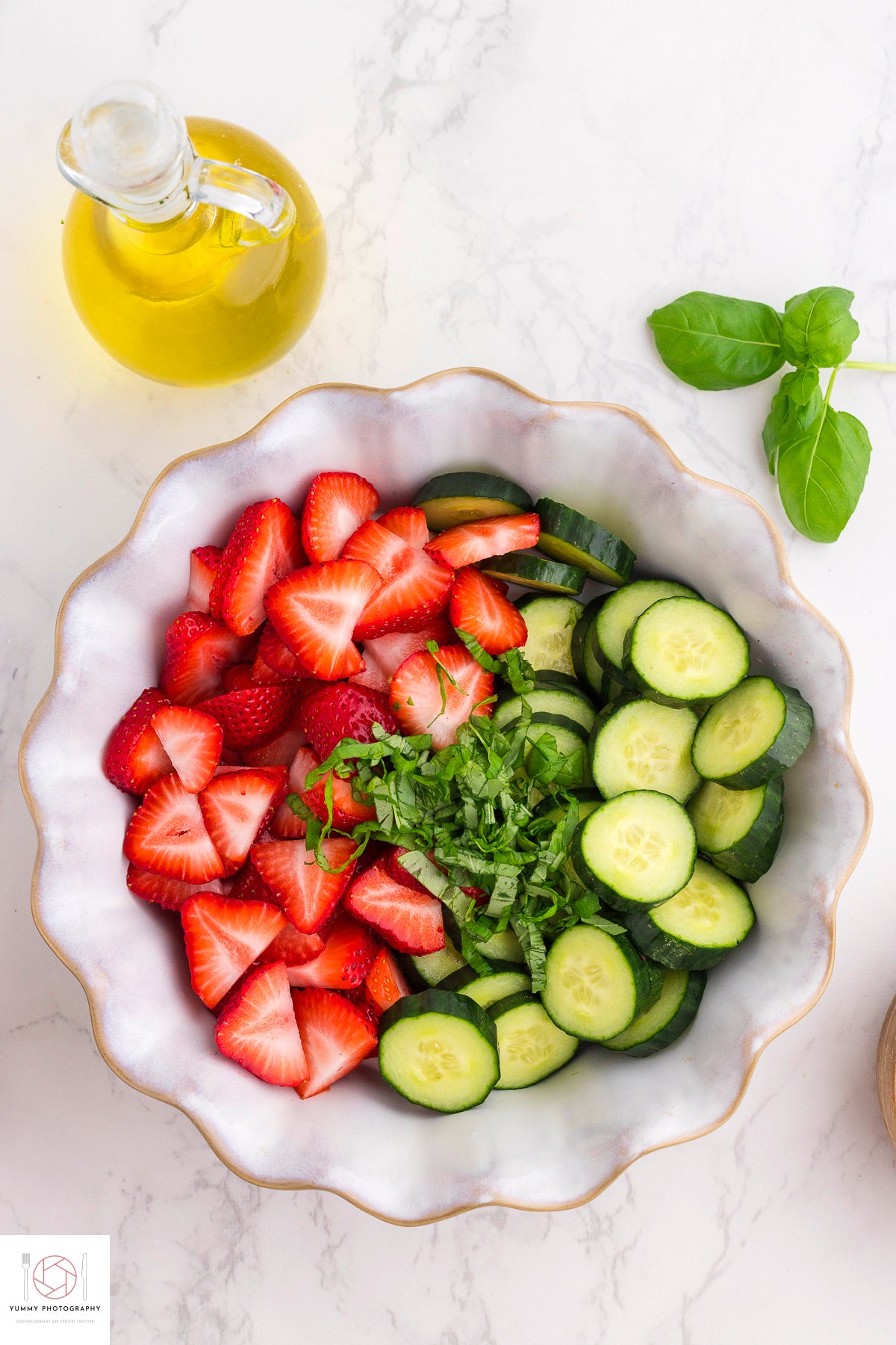 Cucumber Strawberry Salad