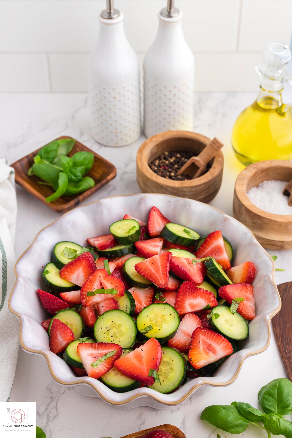 Cucumber Strawberry Salad