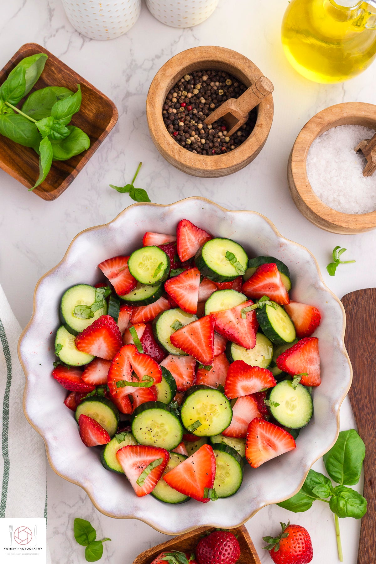 Cucumber Strawberry Salad