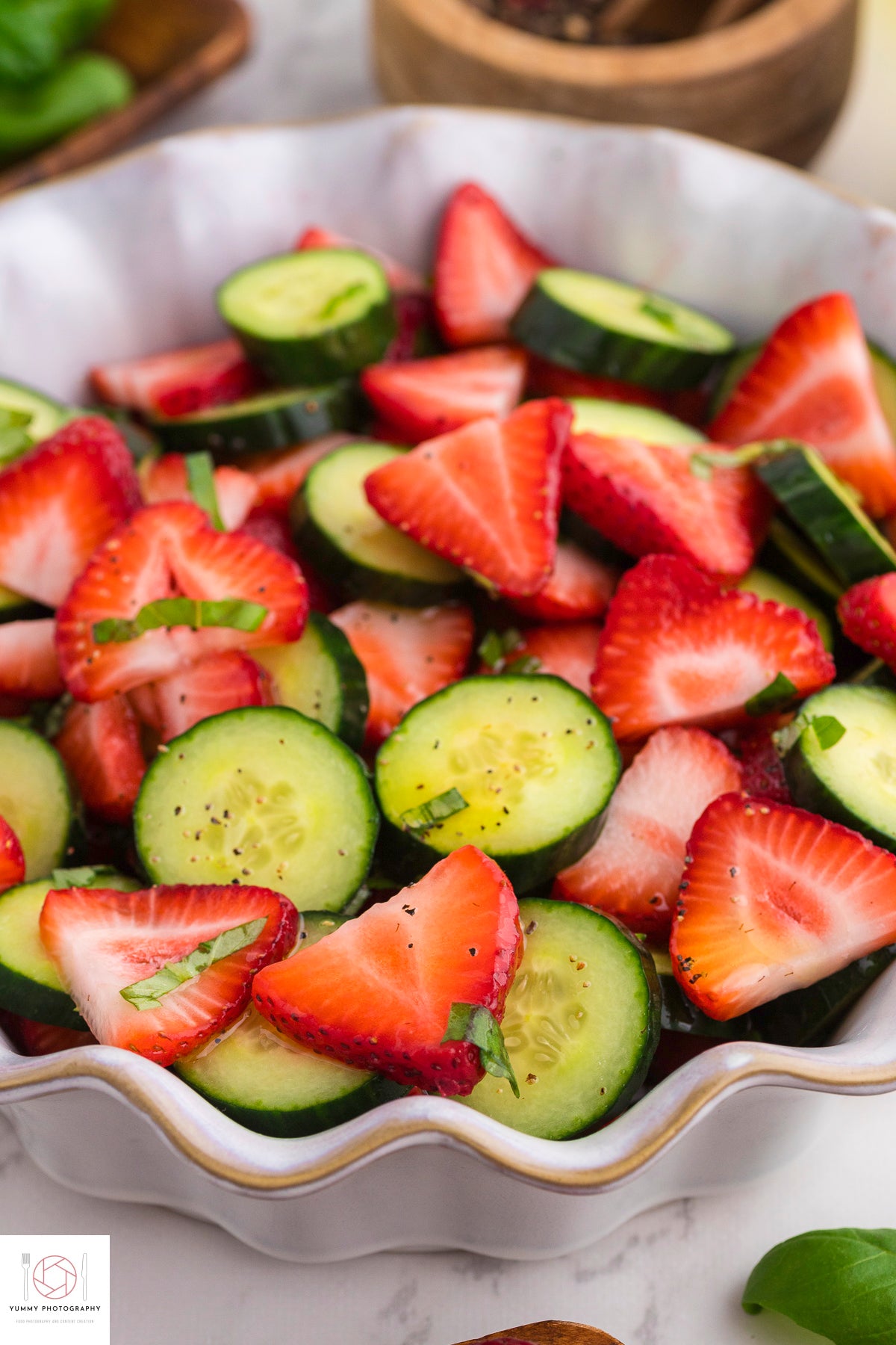 Cucumber Strawberry Salad